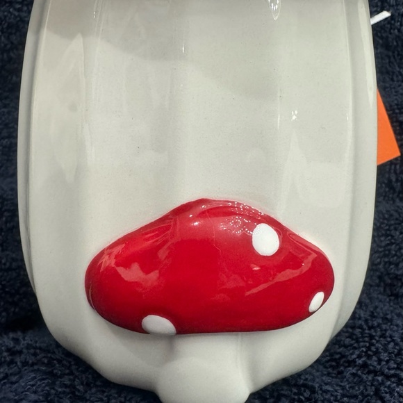 MUSHROOM COFFEE MUG WITH RED CAP MUG TOPPER - Picture 6 of 9